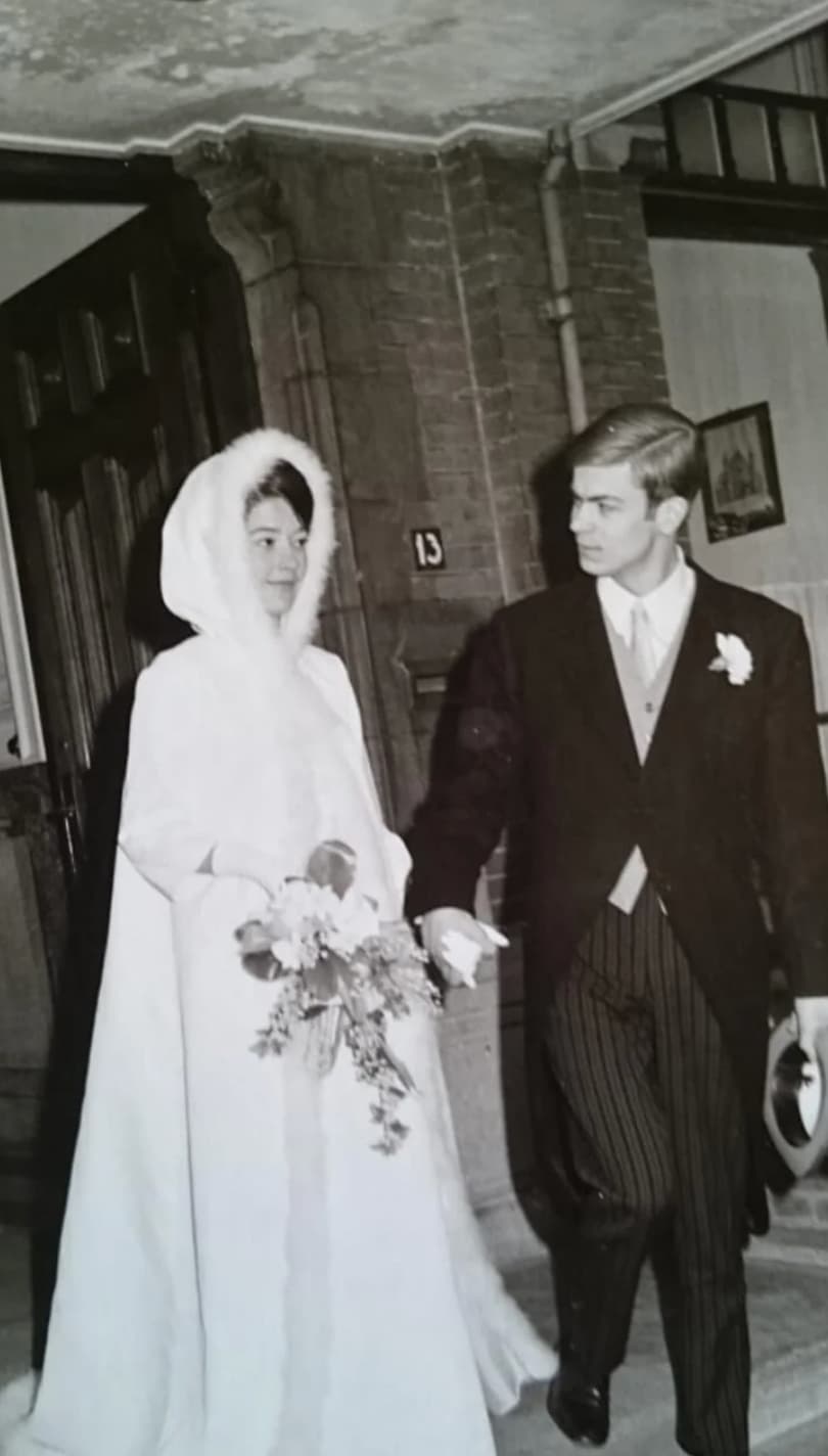 “My parents at their wedding on 7 November 1968.”